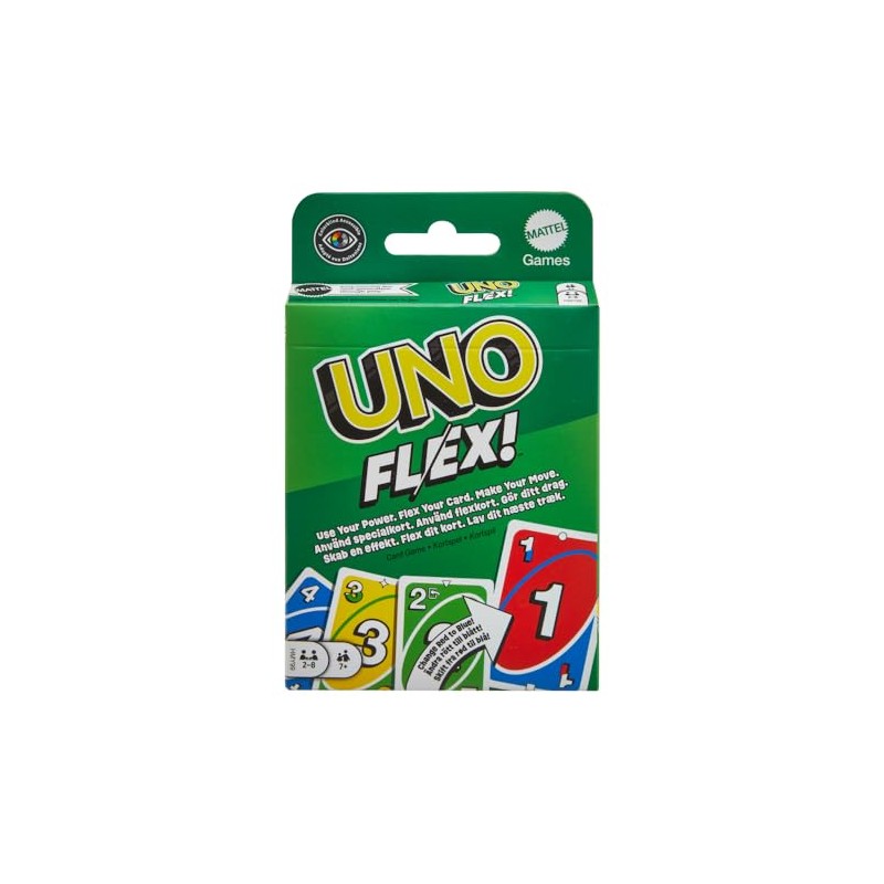 Mattel Games UNO Juego de Cartas UNO Flex para niños