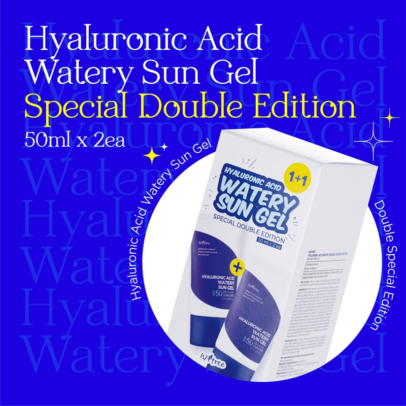ISNTREE Hyaluronic Acid Watery Sun Gel, 50ml, Pack of 2