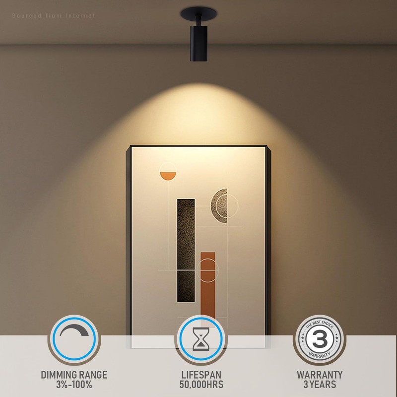 LEONLITE 2-Pack 5CCT LED Ceiling Spotlight with Included Junction Box