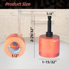 Metal Copper Pipe Cleaner for Drill, Includes 1/2" Tube Cleaning