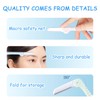 10 piece set of stainless steel eyebrow trimming tools with