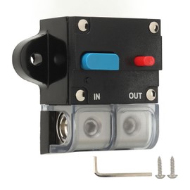DC24V Resettable Circuit Breaker High Temperature Resistant Manual Reset Button Circuit Breaker for Cars Ships Boats RV 300A