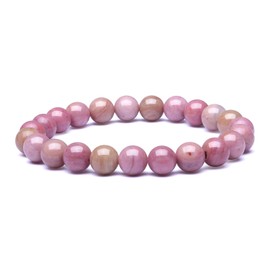 Candyfancy Amethyst Tiger's Eye Rose Quartz Lava Stone Aquamarine Rock Crystal Cyanite Bracelet Beads 8 mm Beads Elastic Natural Stone Bracelets Women Men, One size, Stone, Lapis Lazuli