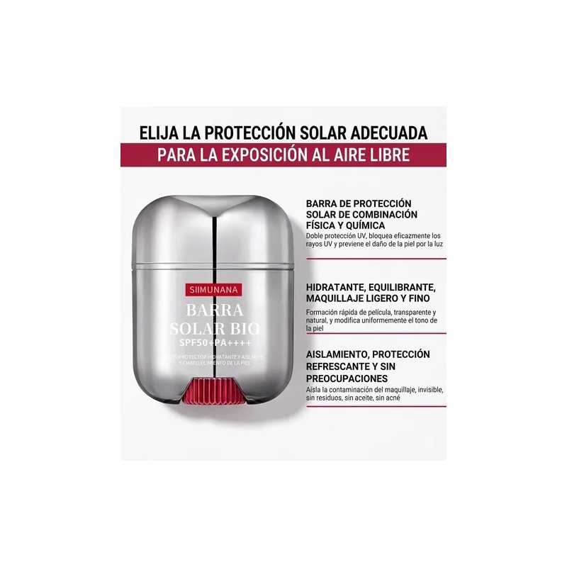 2 Piezas Protector Solar En Barra Bio Sun Stick Spf50+