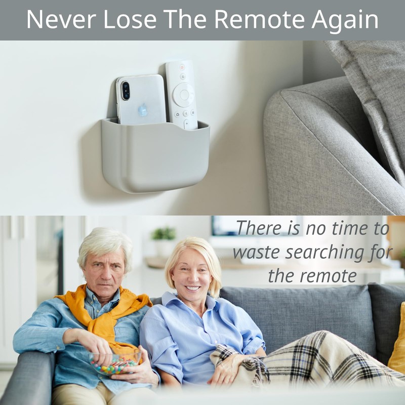 LINFIDITE 2 Pack TV Remote Holder Wall Mount Remote Control