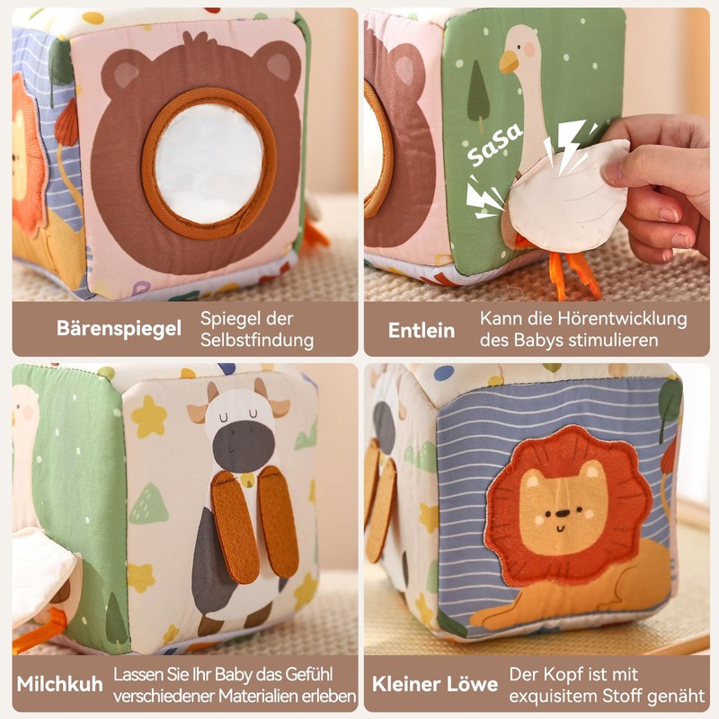 Youuys Montessori 2 Wooden Tether Tissue Box