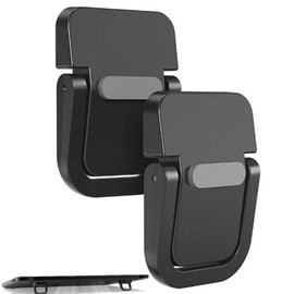 Malijnxin 2 Pcs Laptops Stand, Portable Computer Keyboards Stand for Desk, Self-Adhesive Invisible Laptops Feet Foldable Laptops Stand for 10-15.6” Laptops, Black