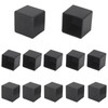12Pcs 1"x1" (25mmx25mm) Square Rubber Chair Leg Tips Caps, Chair