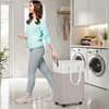 HomeHacks 75L Rolling Laundry Basket with Wheels, Collapsible & Waterproof