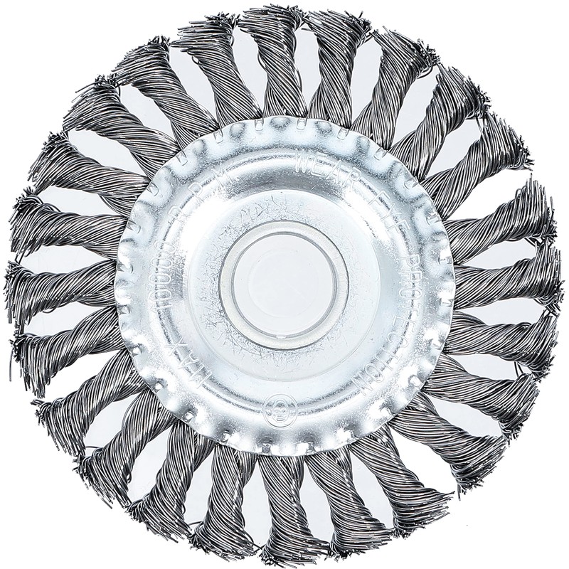 BGS 3986 disc brush/braided round brush, 192 pieces, 6.3 mm