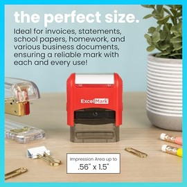 ExcelMark Self-Inking Rubber Teacher Grading Stamp - to The Parents of