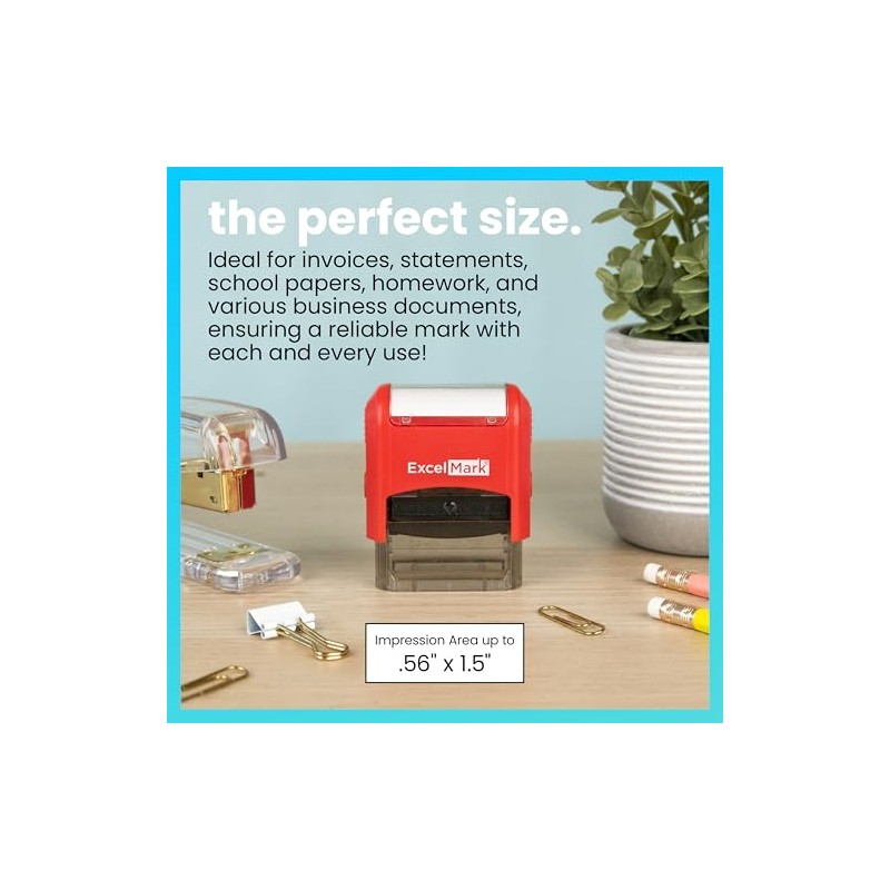 ExcelMark Self-Inking Rubber Teacher Grading Stamp - to The Parents