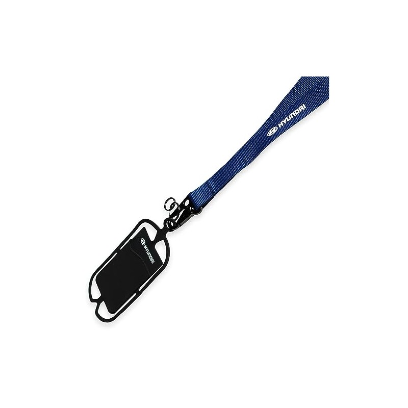 Hyundai HMD00550 Lanyard Key Ring Logo Blue