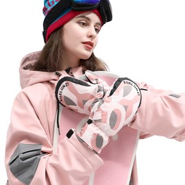 RIGWARL Winter Gloves Biking Gloves for Cold Weather Winter Windproof Anti-Slip Touch Screen Running Gloves for Driving Ski Hiking Running