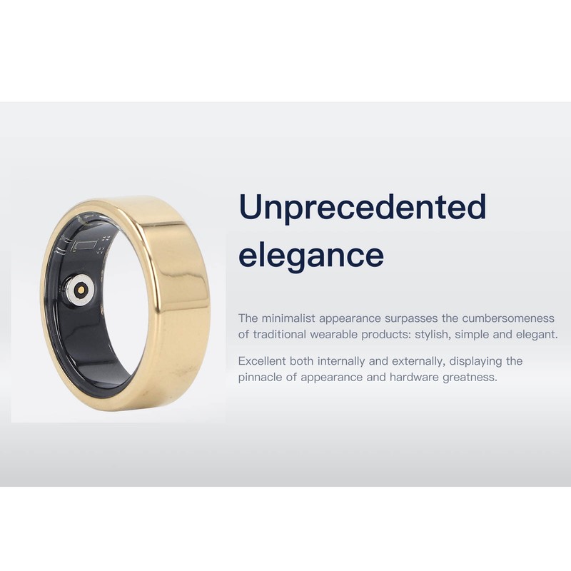 Smart Ring Health Tracker Sports Tracking Sleep Monitoring IP68 Waterproof