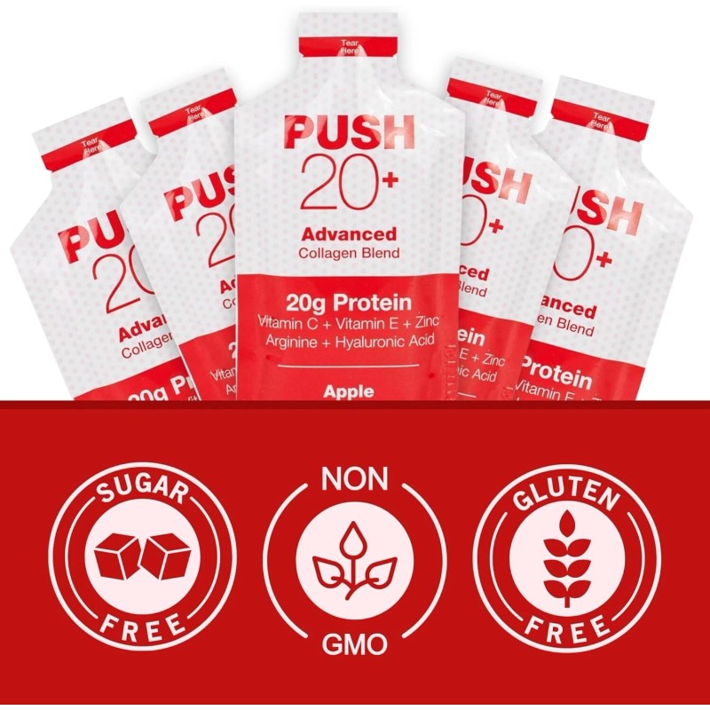 Liquacel PUSH20+ Liquid Collagen Protein Shot – 20g Pack of