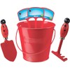 Toysmith Kids Gardening Set with Rake Trowel and Plant Markers