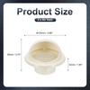 PATIKIL 3" Round Soffit Air Vents, 2 Pcs PVC Louver