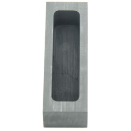 Graphite Ingot Mold, Melting Casting Mould, Silver Ingot, for Gold Silver Aluminum Copper Brass Zinc Plumbum and Alloy Metals,(120x40x30mm-1000g Gold; 535g Silver)