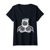 Womens Cartoon Character Flexing Muscles For Children PNG V-Neck T-Shirt