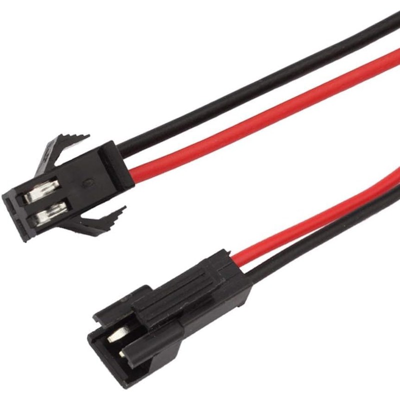 2 Pin JST SM Male Female Plug LED Connector Cable