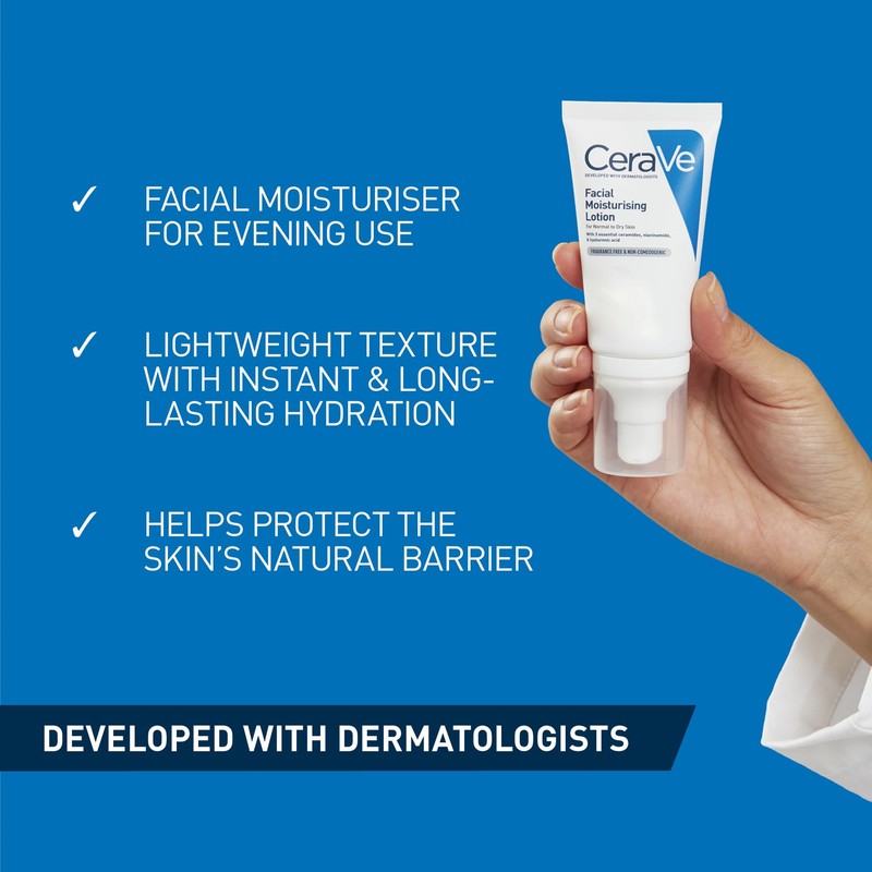 CeraVe CeraVe PM Facial Moisturising Lotion with Hyaluronic Acid and