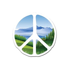 MightySkins Peace Nature Peel and Stick Art Removable Cute Stylish Funny Cartoon Dorm Room Decor Vinyl Wall Decals Sticker, 48" On Its Longest Side