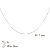 DUR Chains 925 Sterling Silver rhodium plated all variations Ladies,