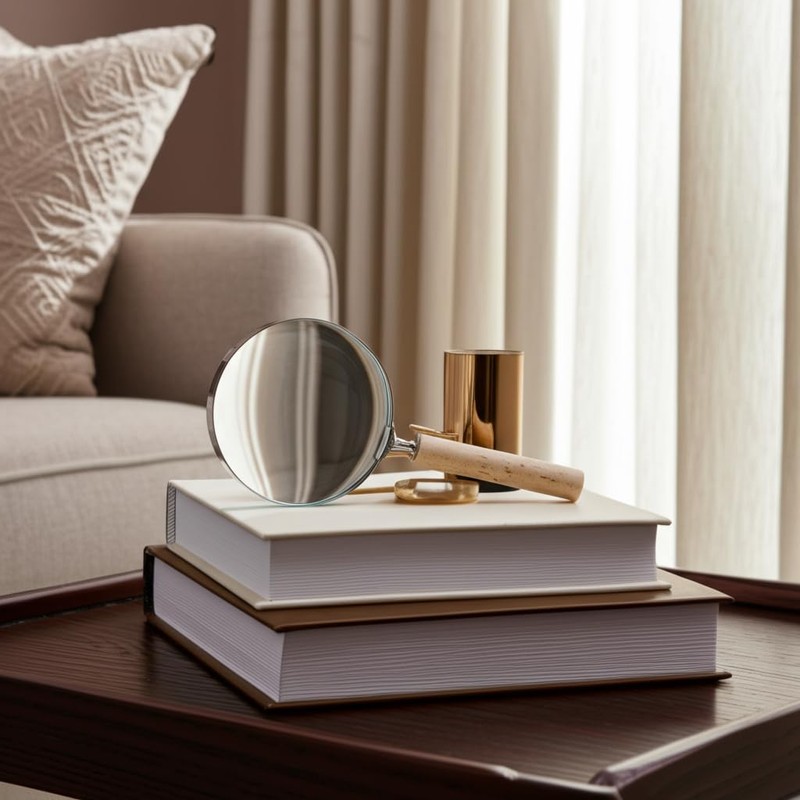 Sagebrook Home 4-Inch Decorative Handle Magnifying Glass