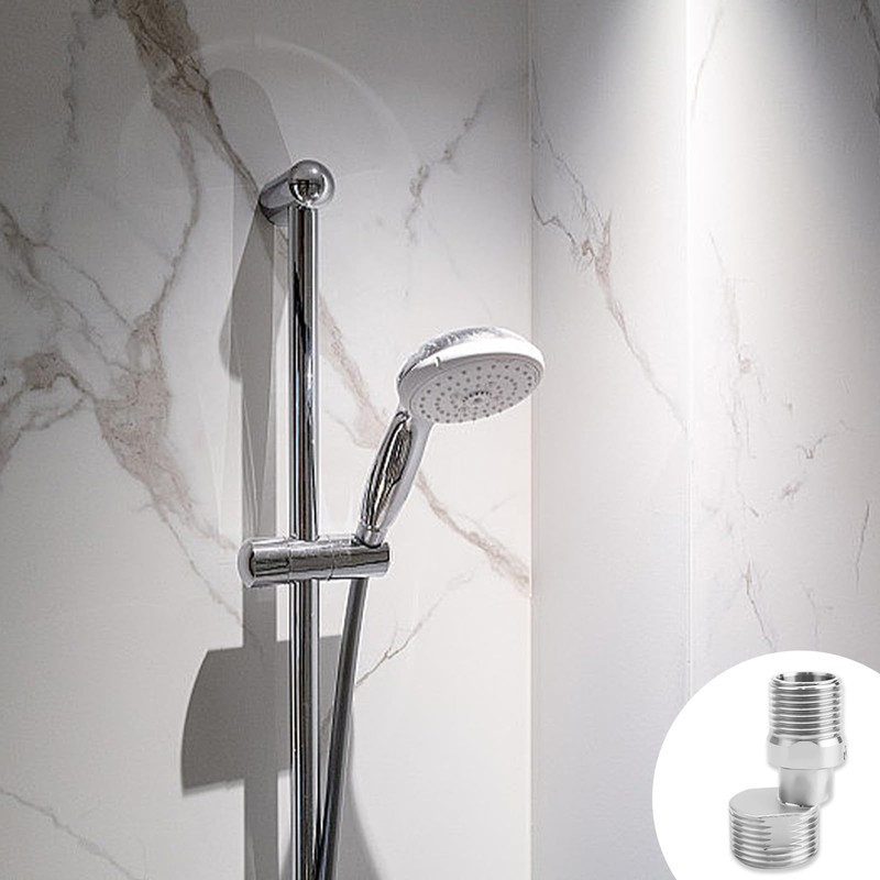 PARFCO S Connection Pack of 2 Shower Mixer Adapter, 360