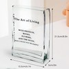 Aoderun Book Vase for Flowers Clear Glass Vase for Book