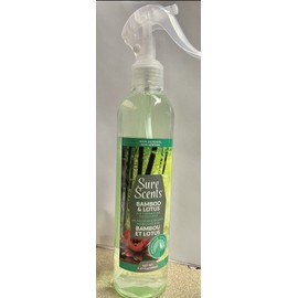 Living Room,Bedroom,Bathroom,Car,Kitchen,Any Room Sure Scents Bamboo & Lotus 9.47oz Large Bottle Air-Freshener Mist Room Spray-NEW