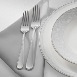 Lann's Linens Set of 12 Cloth Dinner Napkins, 20-inch Polyester Napkins, Washable and Reusable Fabric for Weddings, Hotels, Restaurants - Silver Gray