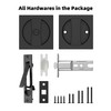 Lethato Pocket Door Hardware Black, Pocket Door Lock with Pull,