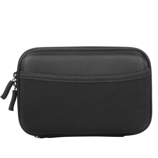 Nylon Hard Shell James Diabetes Compact Case for Glucose Meter Test Strips Lancing Device. (Black)