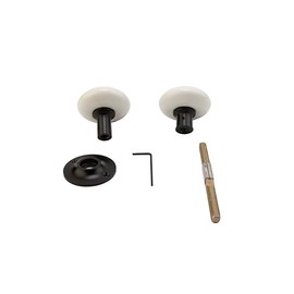 STALLION HARDWARE Black Porcelain Knob Set for Rim Lock – Vintage Charm for Doors, Durable Iron Build, Perfect Fit for Restoration, Comfortable Grip, Ideal for Bedrooms & Closets