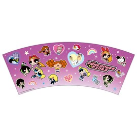 Tees Factory PW-5526690GM Powerpuff Girls Water Cup, Gradation/Everyone, H4.1 x φ3.4 inches (105 x 87 mm)