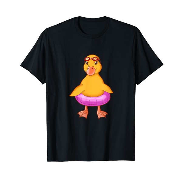 Rubber Duckie and Floats Duck T-Shirt Bath Toy