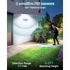 Solar Motion Light Outdoor with Stake, 180° PIR Motion Sensor
