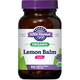 Oregon's Wild Harvest Oregon's Wild Harvest, Certified Organic Lemon Balm, Herbal Supplement Vegan Supplement, 1125 MGS, 90 Count