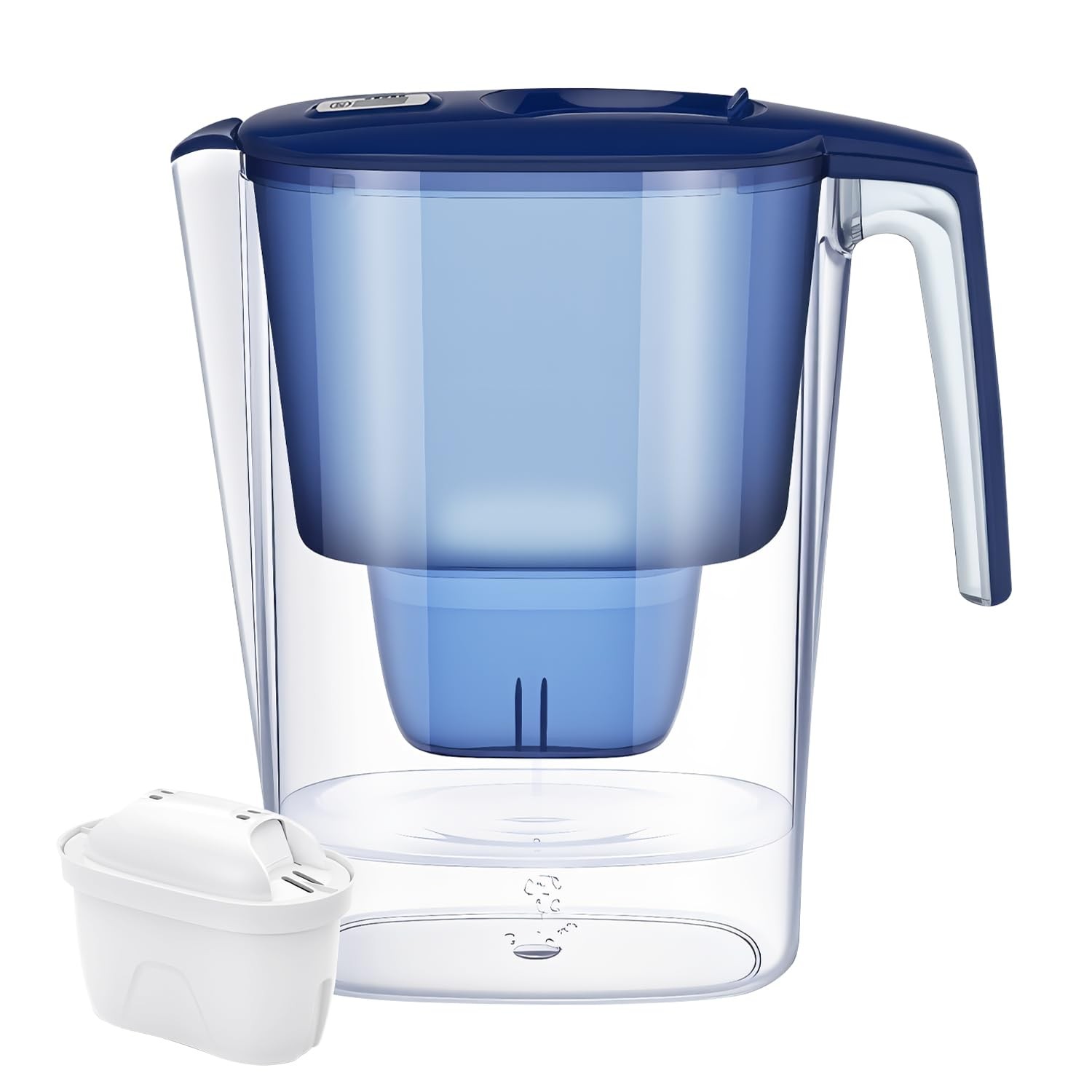 BSTGEKELY Water Filter Jug White (3.6L) incl.1x All-in-1 cartridge ...