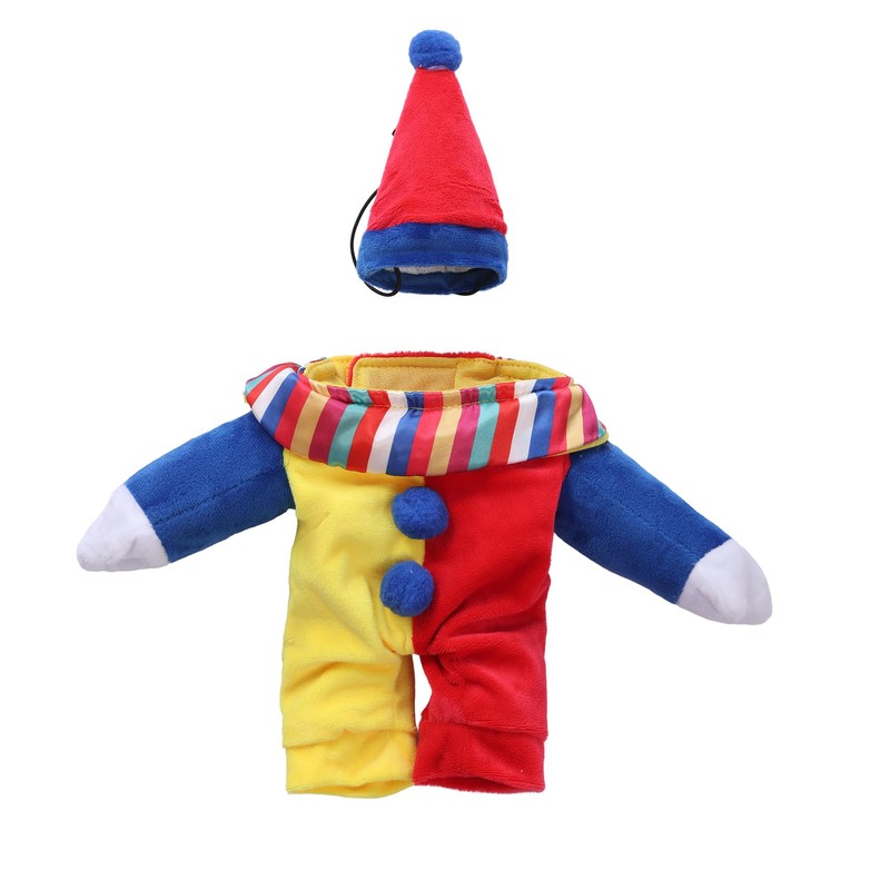 Yoption - Disfraz de payaso para perro, Halloween, Navidad, divertida