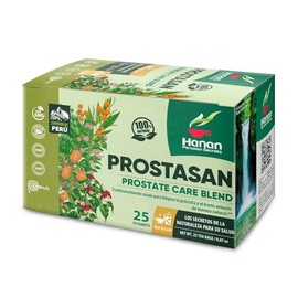 HANAN PERUVIAN SECRETS Té de hierbas Hanan Peruvian Secrets Prostasan | Mezcla 100 % natural para el cuidado de la próstata | 25 bolsitas de té | Ayuda naturalmente a limpiar la próstata y las vías ur