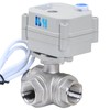 HSH-Flo 3/8 inch 3 Way L Port Stainless Steel 304