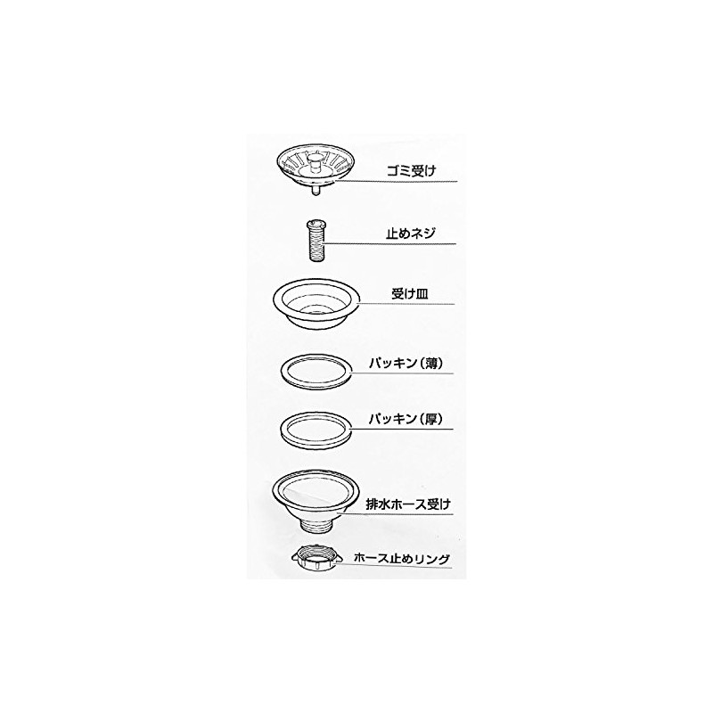 Astage Drain Parts Set for Stainless Steel Sink with Gasket