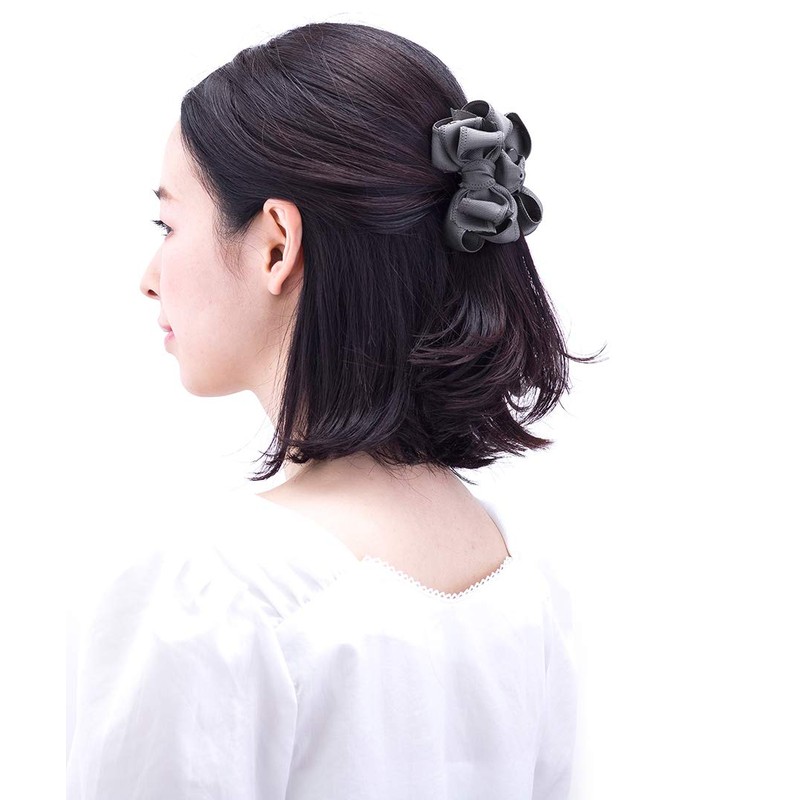 VingTAINE H7253-NY Basic Mini Ribbon Hair Clip Bow Hair Clip