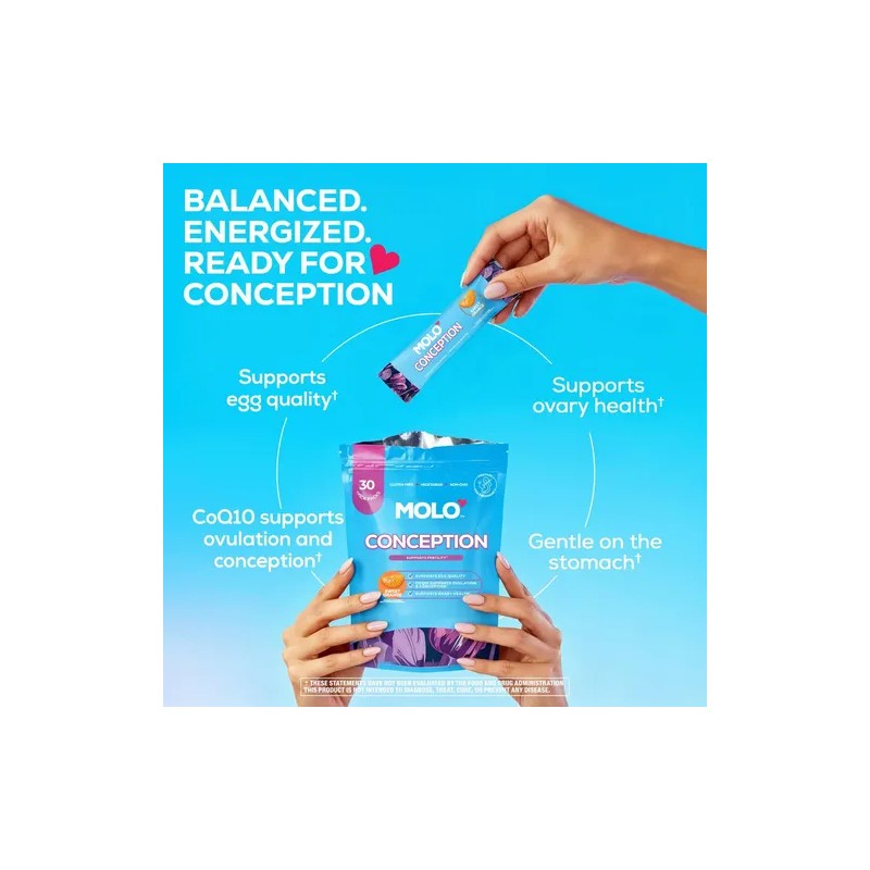 Molo Conception Multivitamínico Femenino Coq10 30 Sticks
