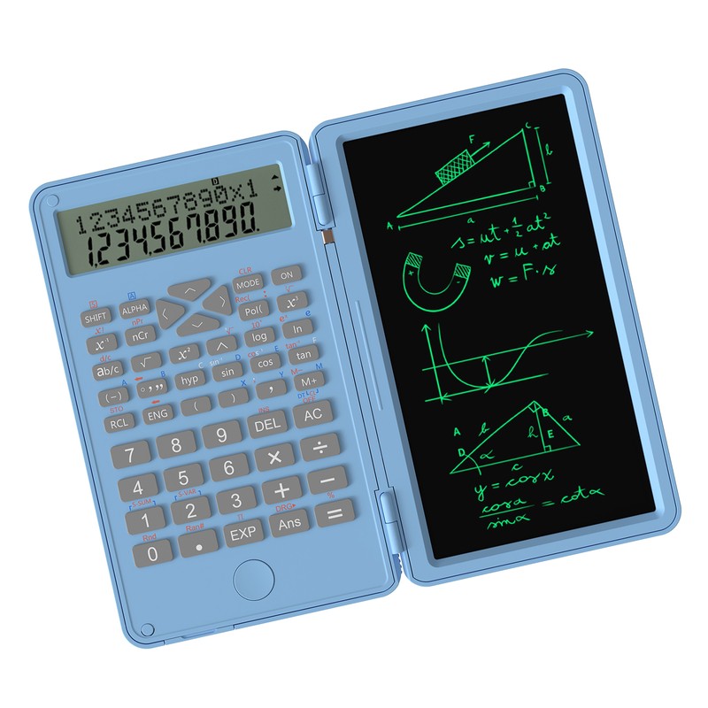 Scientific Calculator with Erasable Writing Board 240 Functions 2 Line