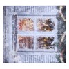 Waterproof Christmas Curtain Window Decorations Christmas Ornaments Home Living Room