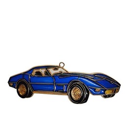Profesional EZ Travel Collection Corvette Azul Adorno de Navidad
